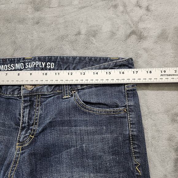 Mossimo Supply Co Shorts Womens 13 Juniors Blue Low Rise Bermuda Fit 6 Stretch - Picture 6 of 10